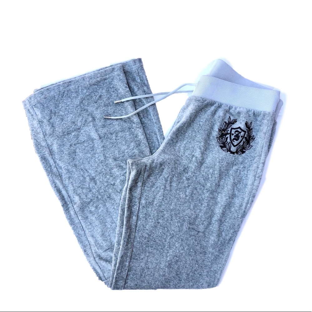 Juicy couture bell button velour pants. Size M
